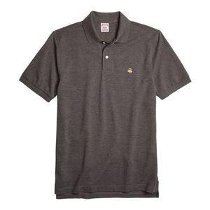 Brooks Brothers 346 Original Fit Golden Fleece Supima® Polo Shirt CHARCOAL Mens